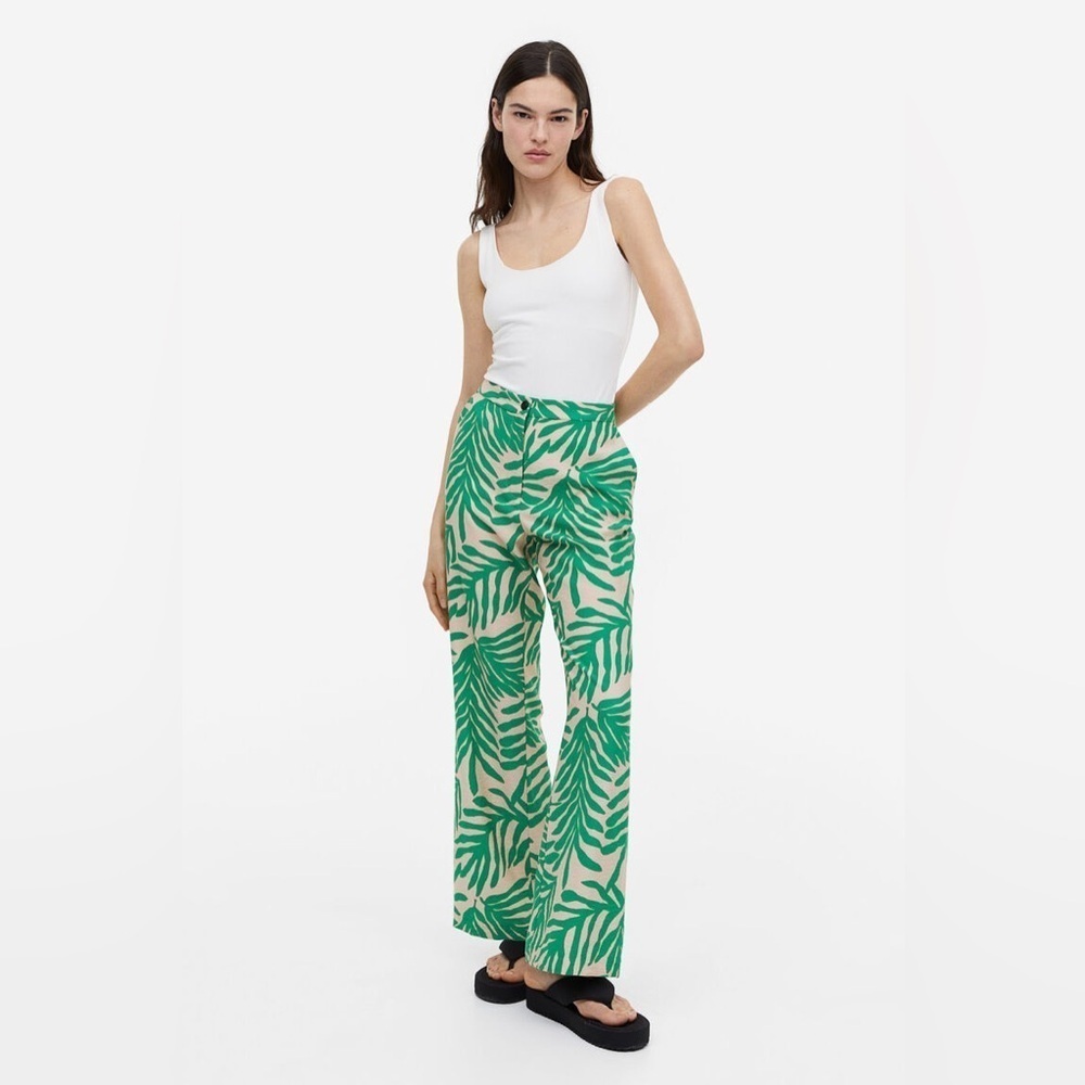 H&M Tropical Flared Trouser